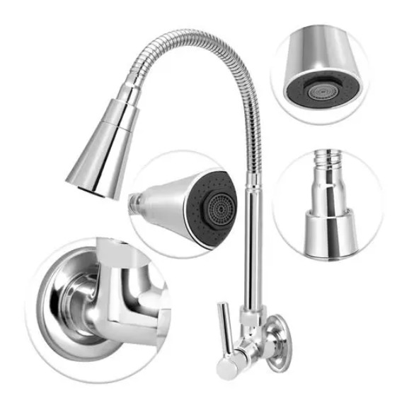 TORNEIRA CANO CONICO PAREDE  ABS C-70 1/4V 1168